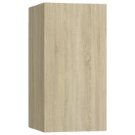 Комплект ТВ шкафове от 10 части, дъб сонома, инженерно дърво