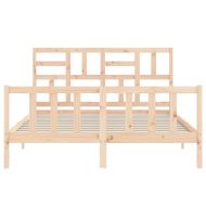 Рамка за легло без матрак, 160x200 см, масивна чамова дървесина