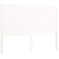 Рамка за легло без матрак, бял, 140x200 см, бор масив