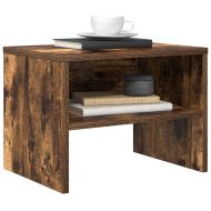 Нощно шкафче, опушен дъб, 40x30x30 см, инженерно дърво