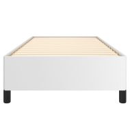 Рамка за легло, бяла, 80x200 см, изкуствена кожа