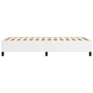 Рамка за легло, бяла, 80x200 см, изкуствена кожа