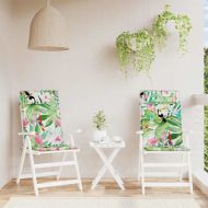 Възглавници за столове с облегалки 2 бр шарени Оксфорд плат