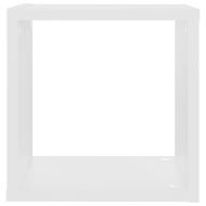 Стенни кубични рафтове, 2 бр, бели, 26x15x26 см