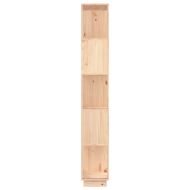 Библиотека/разделител за стая, 80x25x163,5 см, бор масив