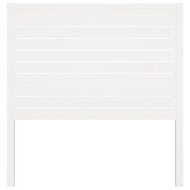 Горна табла за легло, бяла, 96x4x100 см, бор масив