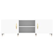 ТВ шкаф, бял, 150x30x50 см, инженерно дърво