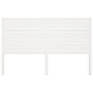 Горна табла за легло, бяла, 206x4x100 см, бор масив