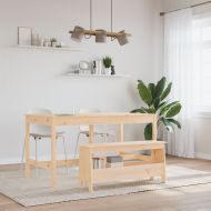 Пейка за антре 100x28x45 см, масивна дървесина, бор