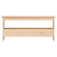 Пейка за антре 100x28x45 см, масивна дървесина, бор