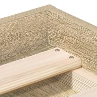 Рамка за легло, дъб сонома, 135x190 см, двойна