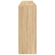 Сайдборд с LED светлини, сонома дъб, 202x37x100 см