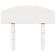 Горна табла, бяла, 75 см, масивно дърво бор