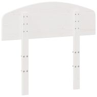 Горна табла, бяла, 75 см, масивно дърво бор