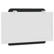 Мека табла за легло Zadar, черна и бяла, 80 см, изкуствена кожа