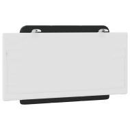 Мека табла за легло Zadar, черна и бяла, 100 см, изкуствена кожа