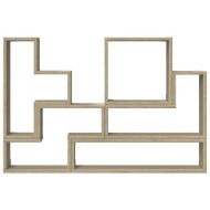 Стенен рафт, дъб сонома, 96x12x64 см, инженерно дърво