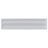 Стенни рафтове 2 бр 100x23,5x3 см сребристи неръждаема стомана