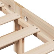 Рамка за легло без матрак, 90x200 см, масивна чамова дървесина