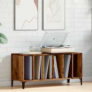 Шкаф за грамофонни плочи, 100x38x48 см, инженерно дърво