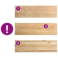 Прозоречни первази, 2 бр, 140x40x2 см, необработен масивен дъб