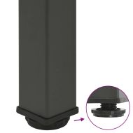 Крака за бар маса, 4 бр., антрацит, 90-92 см, стомана