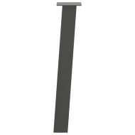 Крака за конзолна маса, 4 бр., антрацит, 72 см, стомана