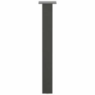 Крака за конзолна маса, 4 бр., антрацит, 72 см, стомана