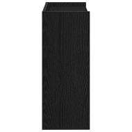 Етажерка за обувки, черна, 60x25x62 см, инженерно дърво