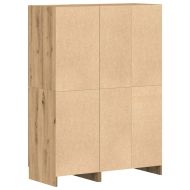 Комплект кухненски шкафове 2 части дъб артизан инженерно дърво