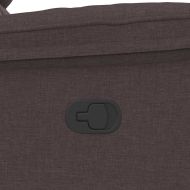 Масажен наклоняем стол, тъмнокафяв, текстил