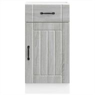 Кухненски шкаф Lucca, сив сонома, инженерна дървесина