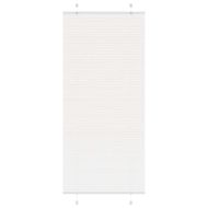 Плисирана щора Бяла 85x200 cm Ширина на плата 84,4 cm Полиестер