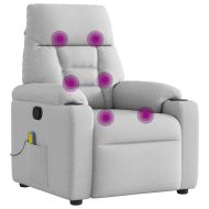 Масажен стол за лежанка Cloud Grey Fabric