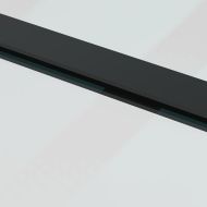 Плъзгаща се врата с механизъм 102x205 см ESG стъкло и алуминий