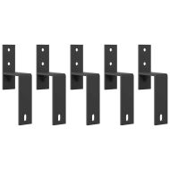 Комплект механизъм за плъзгаща врата, 213,5 см, стомана, черен