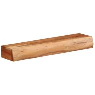 Стенни рафтове, 2 бр, 60x17x8 см, акациево дърво масив