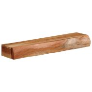 Стенни рафтове, 2 бр, 60x17x8 см, акациево дърво масив