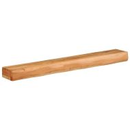 Стенни рафтове, 2 бр, 100x17x8 см, акациево дърво масив