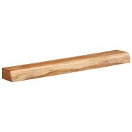 Стенни рафтове, 2 бр, 100x17x8 см, акациево дърво масив