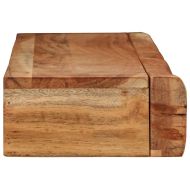 Стенни рафтове, 2 бр, 100x17x8 см, акациево дърво масив