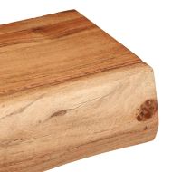 Стенни рафтове, 2 бр, 100x17x8 см, акациево дърво масив