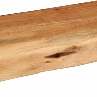 Стенни рафтове, 2 бр, 80x20x3,5 см, акациево дърво масив