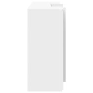 Рецепционно бюро, бяло, 200x50x103,5 см, инженерно дърво