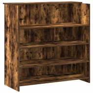 Приемно бюро, опушен дъб, 180x50x103,5 см, инженерно дърво