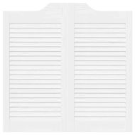 Врати с люлеещ се дизайн 1 чифт бели 80x80 cm