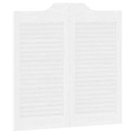 Врати с люлеещ се дизайн 1 чифт бели 80x80 cm