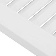 Врати с люлеещ се дизайн 1 чифт бели 80x80 cm