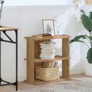 Библиотека 3 рафта дъб артизан 60x30x60 см инженерно дърво