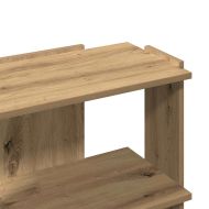 Библиотека 3 рафта дъб артизан 60x30x60 см инженерно дърво